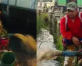 Banjir di Tol Kaligawe Semarang, Pria Ini Jadi Pahlawan Pompa Air, Rela Kuras Genangan Sejak Subuh