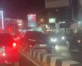 Kecelakaan di Tembalang, Mobil Sedan Temangsang di Median Jalan