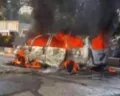 Mobil Innova Terbakar Dekat Terminal Mangkang, Bodi Mobil Habis Dilalap Api