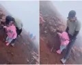 VIRAL Anak Balita Diajak Orangtuanya Mendaki Gunung Kerinci, Warganet: Bapak Ibunya Sudah Expert
