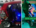 Kecelakaan di Jalan Perintis Kemerdekaan: Tumpahan Solar Buat 2 Orang Terluka