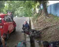 Kecelakaan Mobil dan Motor di Simpang Tabanan, Satu Korban Terkapar