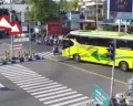 Kronologi Emak-emak Bermotor Dihantam Bus Tami Jaya Terobos Bangjo Playen Gunungkidul