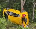 Kecelakaan Tunggal di Jalan Demak-Godong, Mobil Oleng Terperosok di Kebun Warga